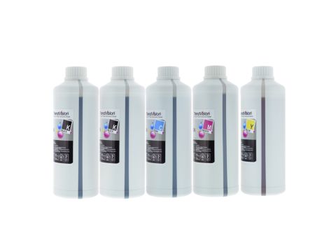 Basic Quality Ink Set - 5 x 1 Litre : 650 Pigment Black & 651 Dye Inks