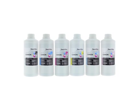 Basic Quality Dye Ink Set - 6 x 1 Litre 520/521 & 525/526 Series