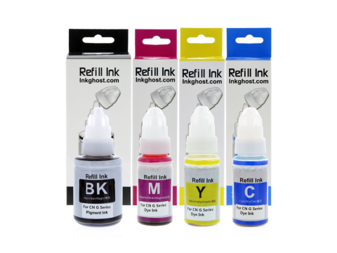 Standard Quality Pigment/Dye Ink Set for GI690 Canon MegaTank Boxed