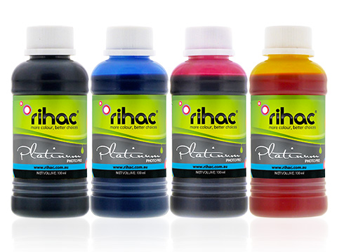 Premium Quality Ink Set 4 x 100ml for HP 63 63XL PGBK & Dye CMY