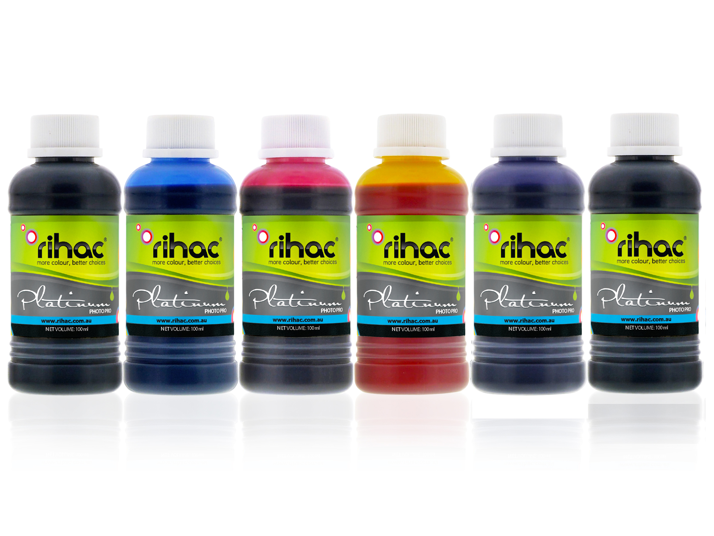 Premium Quality Dye Ink Set- 6 x 100ml 680/681 Series