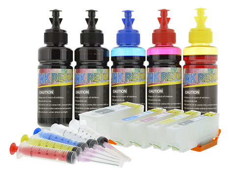 Epson 273 & 273XL Refillable Cartridges & Standard Dye Ink